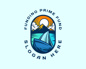 Traveler Sailboat Cruise logo design