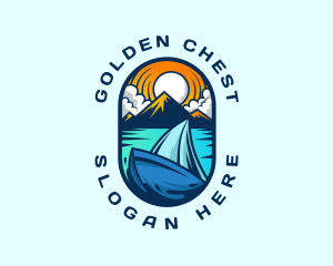 Traveler Sailboat Cruise logo design