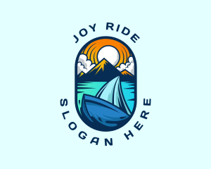 Traveler Sailboat Cruise logo design