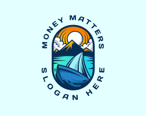 Traveler Sailboat Cruise logo design