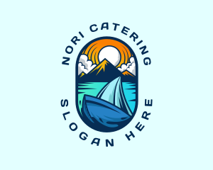 Traveler Sailboat Cruise logo design