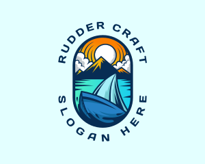 Traveler Sailboat Cruise logo design