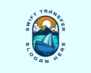 Traveler Sailboat Cruise logo design