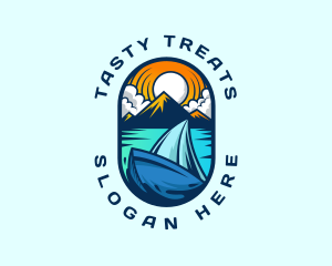 Traveler Sailboat Cruise logo design