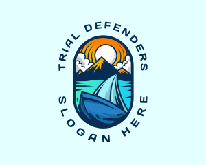 Traveler Sailboat Cruise logo design