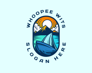 Traveler Sailboat Cruise logo design