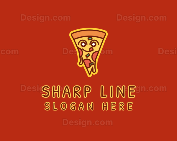 Delicious Pizza Slice Logo