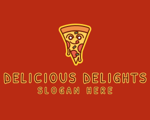 Delicious Pizza Slice  logo design