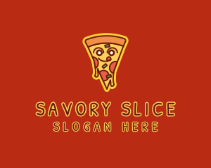 Delicious Pizza Slice  logo design