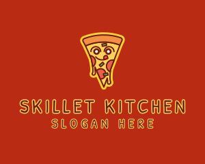 Delicious Pizza Slice  logo design