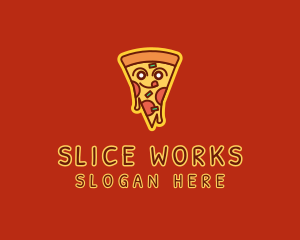 Delicious Pizza Slice  logo design