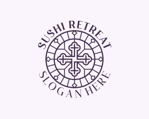 Cross Religion Ministry logo design