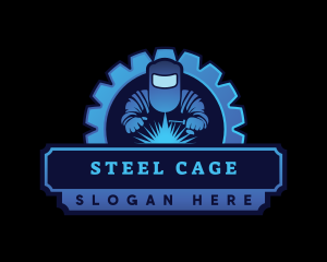 Industrial Welding Engraving logo design