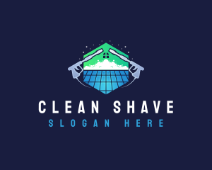 Roof Power Washing Cleaner logo design