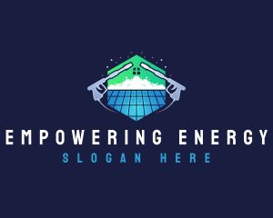 Roof Power Washing Cleaner logo design