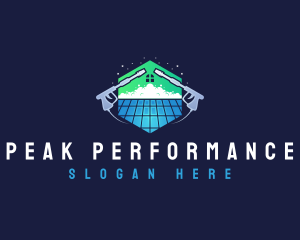 Roof Power Washing Cleaner logo design