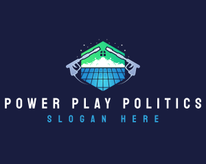 Roof Power Washing Cleaner logo design