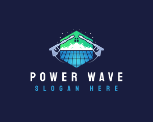 Roof Power Washing Cleaner logo design