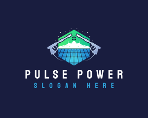 Roof Power Washing Cleaner logo design