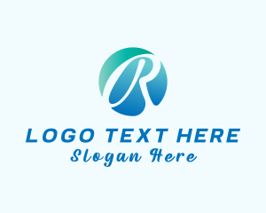 Advertising Business Agency Letter R  logo