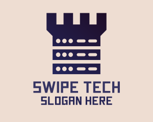 Server Castle Tech logo design