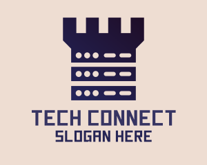 Server Castle Tech logo design