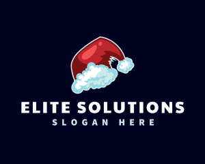 Santa Hat Christmas Logo