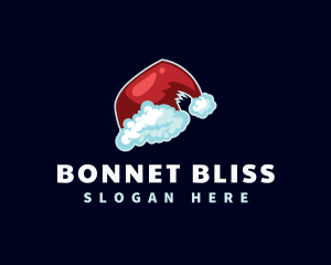 Santa Hat Christmas logo