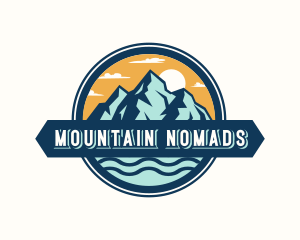 Outdoor Mountain Valley logo design