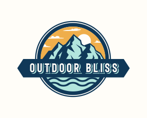 Outdoor Mountain Valley logo design