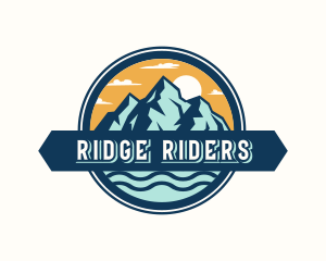 Outdoor Mountain Valley logo design