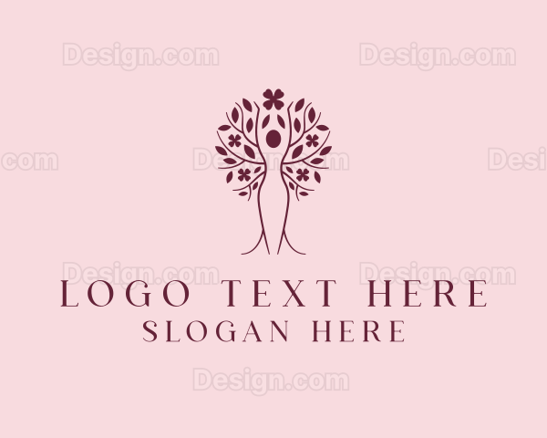 Feminine Floral Salon Logo