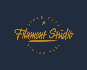 Grungy Freestyle Studio logo design