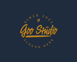 Grungy Freestyle Studio logo design