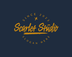 Grungy Freestyle Studio logo design