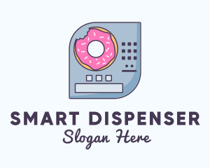 Donut Vending Machine logo design