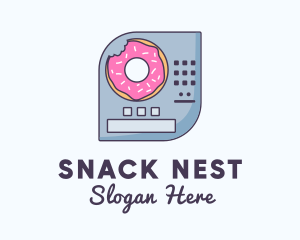 Donut Vending Machine logo design