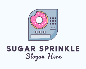 Donut Vending Machine logo design