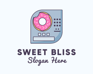 Donut Vending Machine logo design