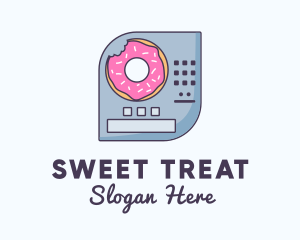 Donut Vending Machine logo design