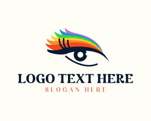 Colorful Eyeliner Eye logo