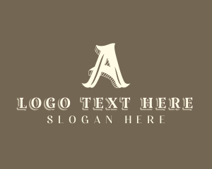 Stylist  Designer Boutique Letter A logo