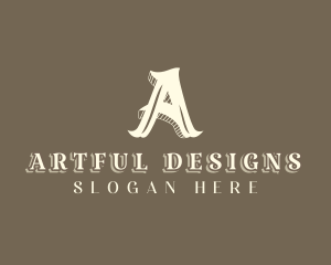 Stylist  Designer Boutique Letter A logo design