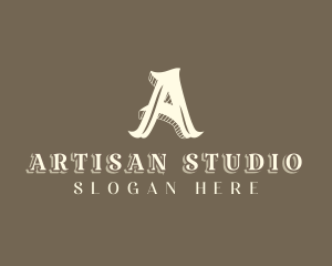 Stylist  Designer Boutique Letter A logo design