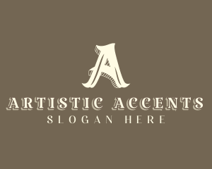 Stylist  Designer Boutique Letter A logo design