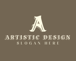 Stylist  Designer Boutique Letter A logo design