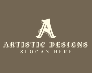 Stylist  Designer Boutique Letter A logo design