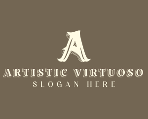 Stylist  Designer Boutique Letter A logo design