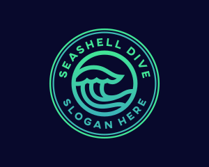 Simple Ocean Wave logo