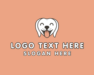 Cute Happy Dog logo